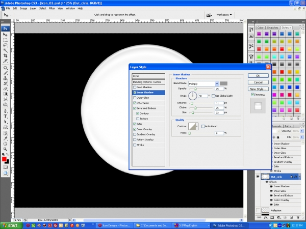 Creation of leaf icon: Step 5